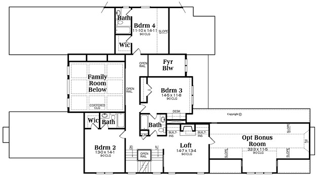 House Plan 75308 Level Two