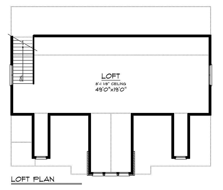 Garage Plan 75422 - 2 Car Garage Level Two