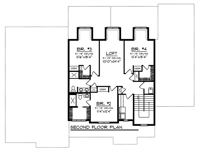 House Plan 75441 Level Two