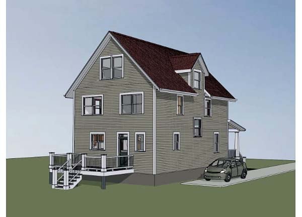 House Plan 75505 Rear Elevation