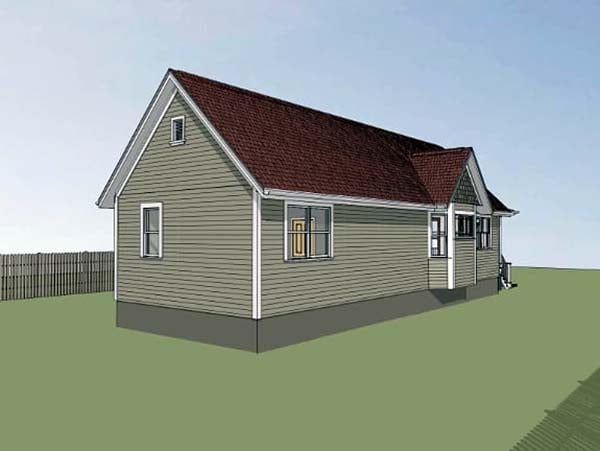 House Plan 75515 Rear Elevation