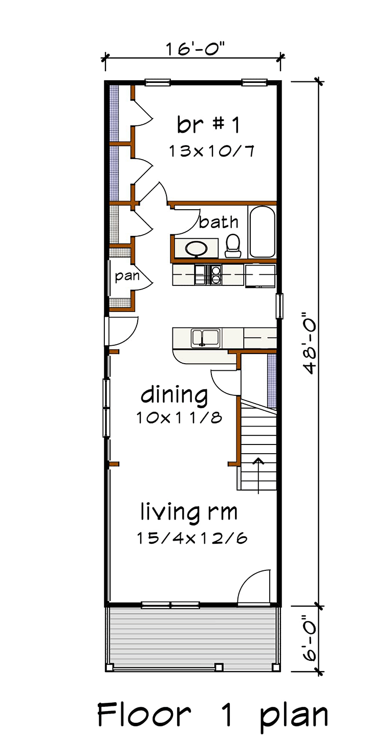 House Plan 75533 Level One