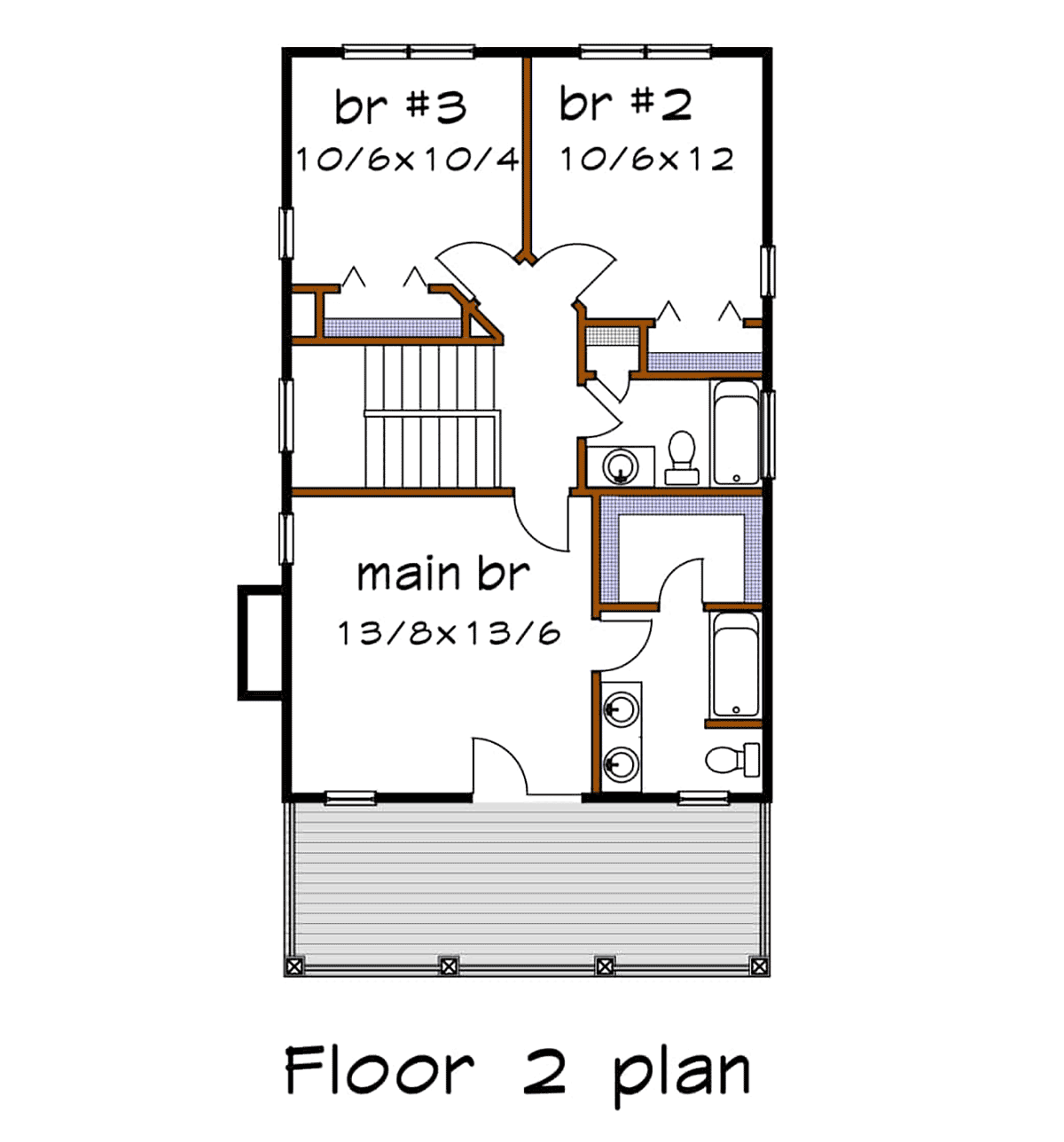 House Plan 75552 Level Two