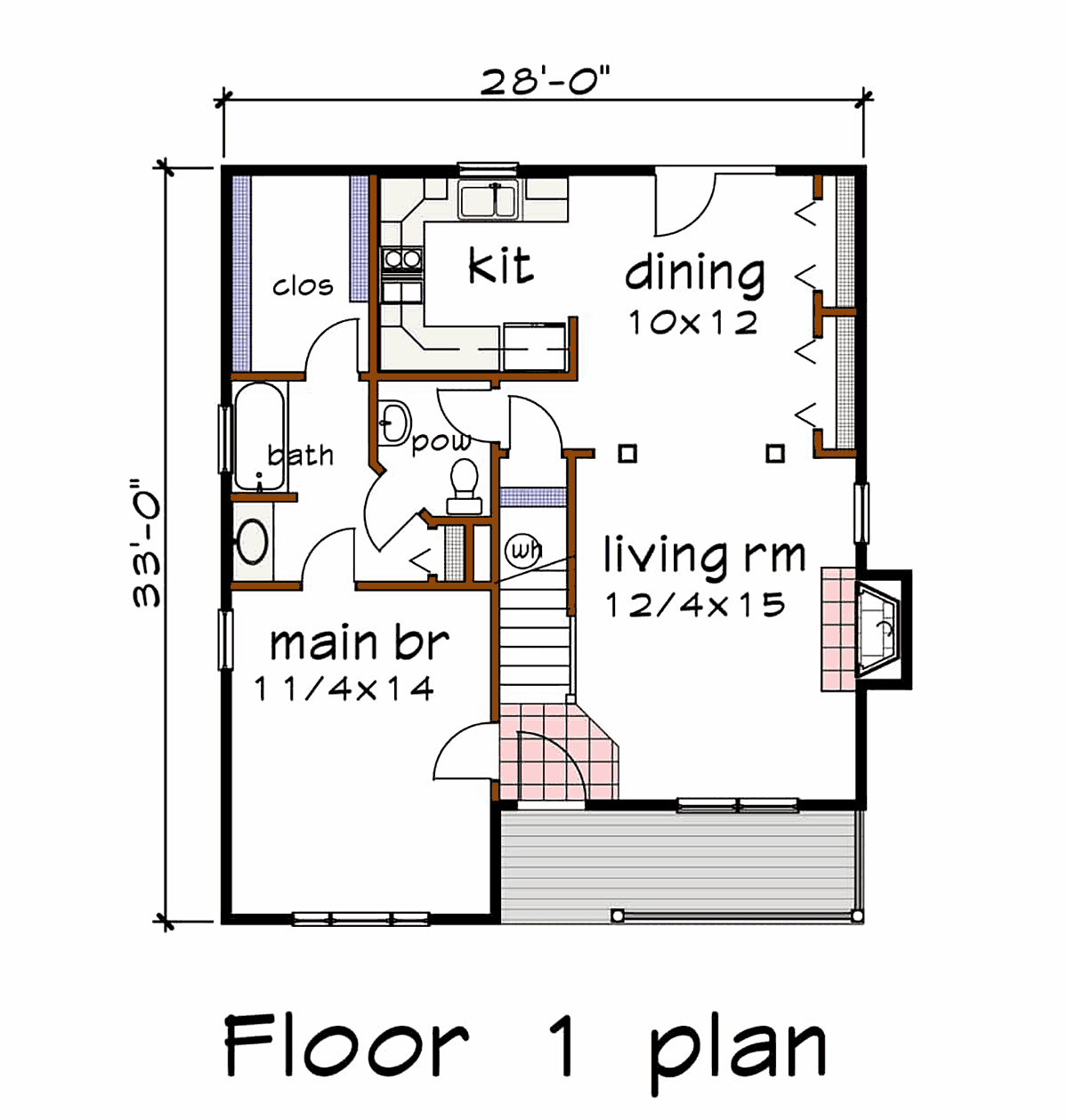 House Plan 75565 Level One