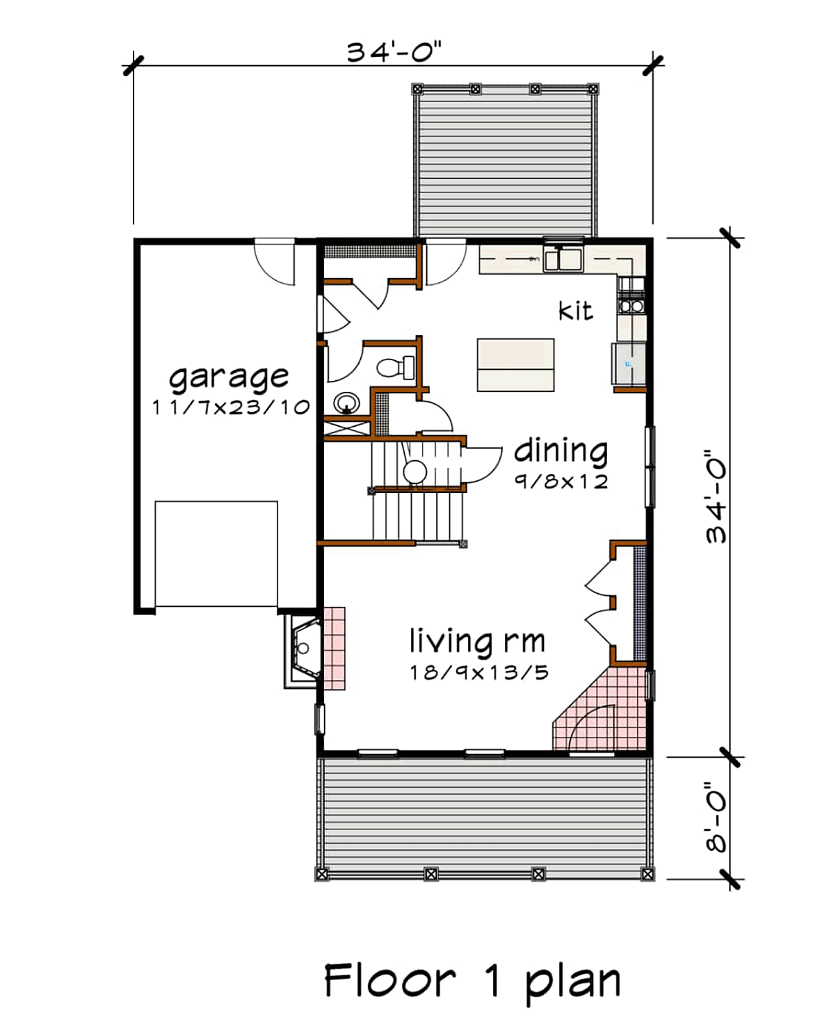 House Plan 75579 Level One