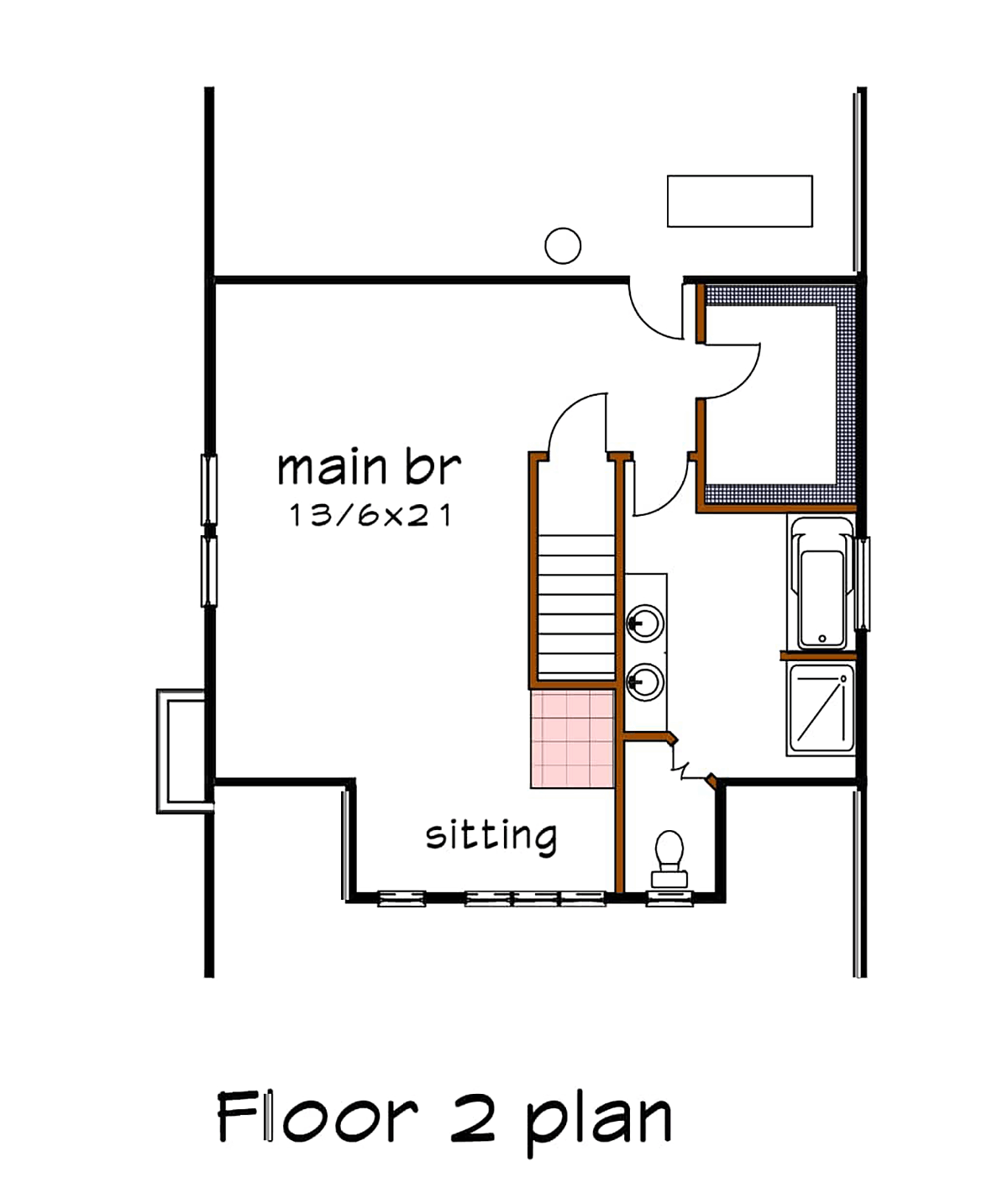 House Plan 75581 Level Two