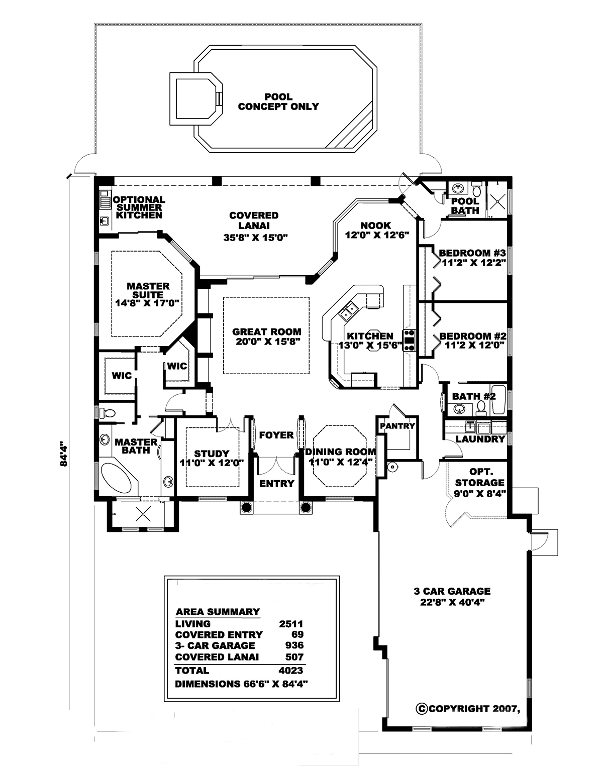 House Plan 75605 Level One