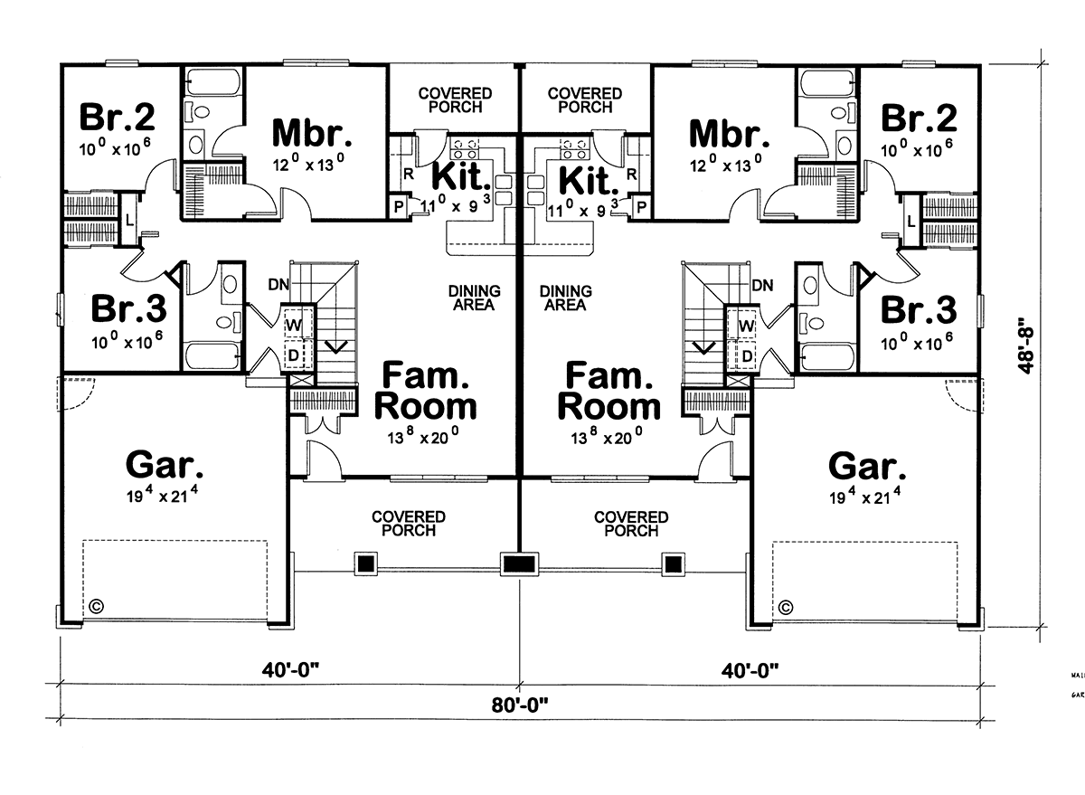 Multi-Family Plan 75717 Level One