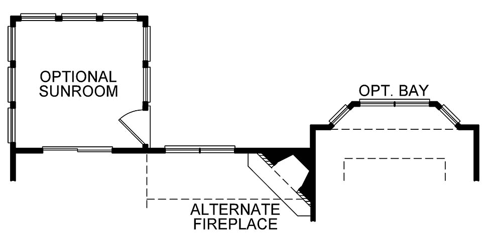 House Plan 75723 Alternate Level One