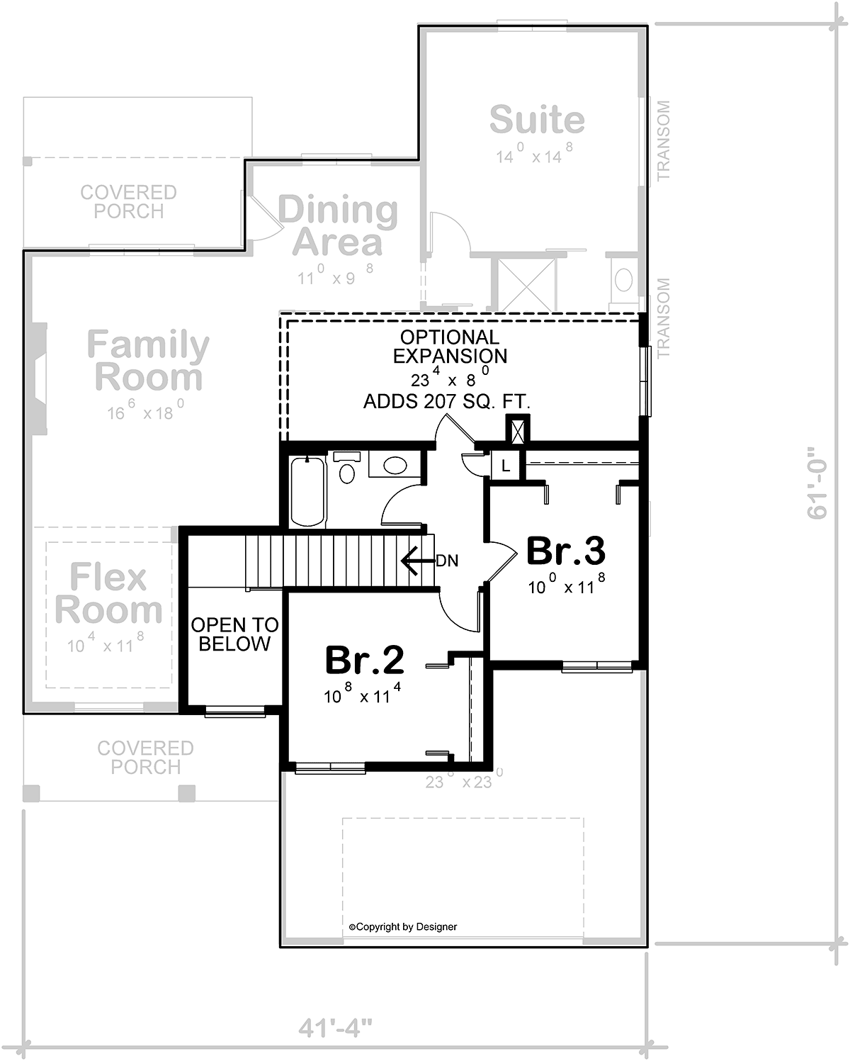 House Plan 75788 Level Two
