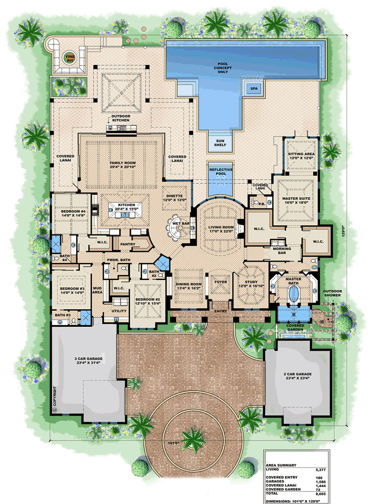 House Plan 75924 Level One