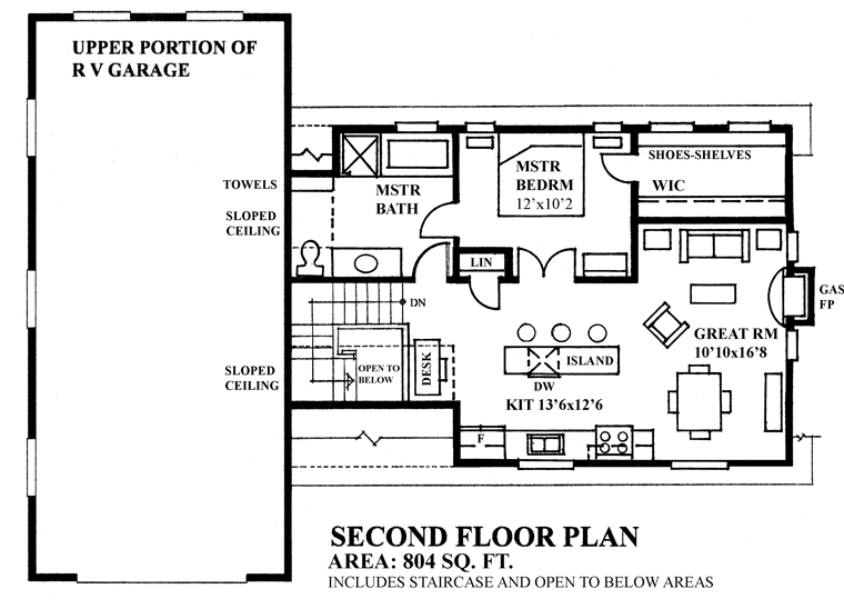 Garage Plan 76038 - 3 Car Garage Apartment Level Two