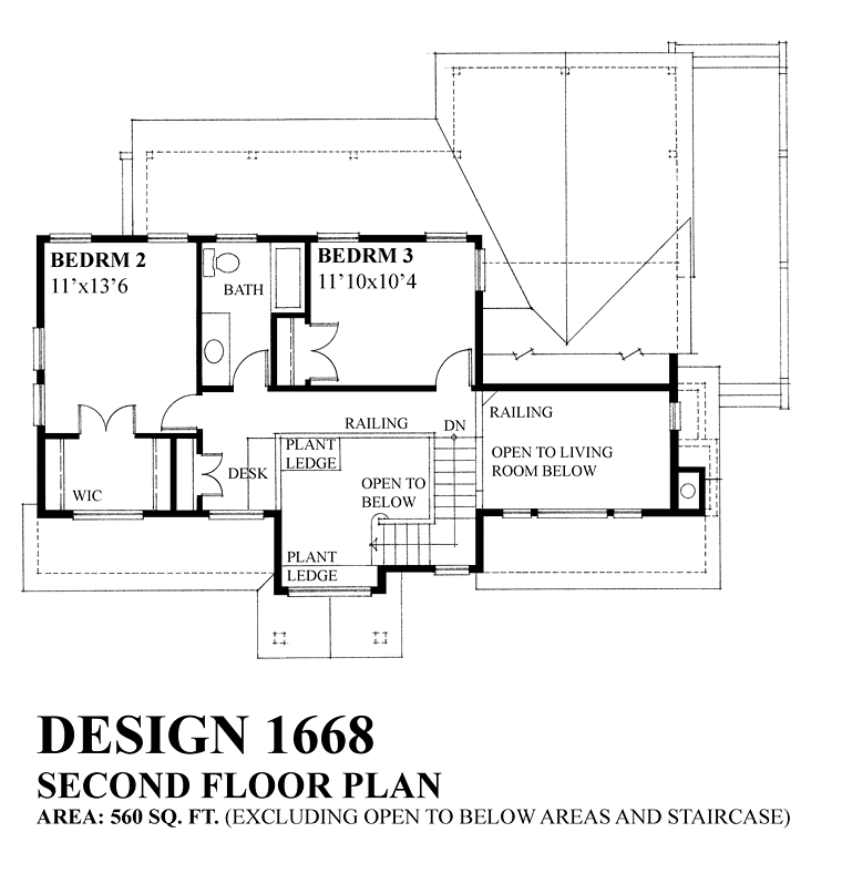 House Plan 76055 Level Two