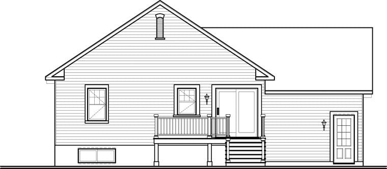 House Plan 76314 Rear Elevation