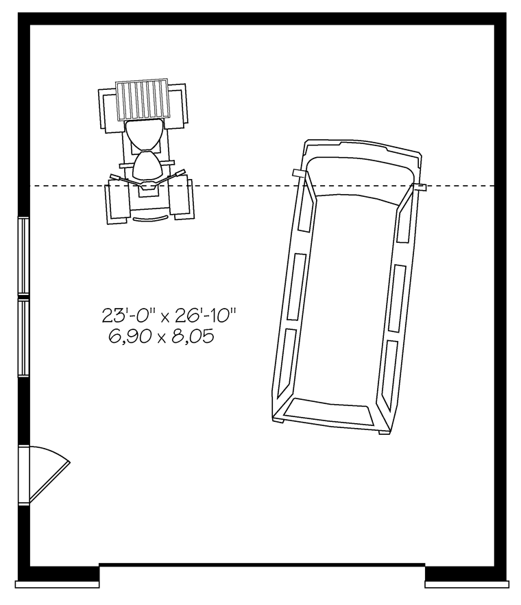 Garage Plan 76377 - 2 Car Garage Level One