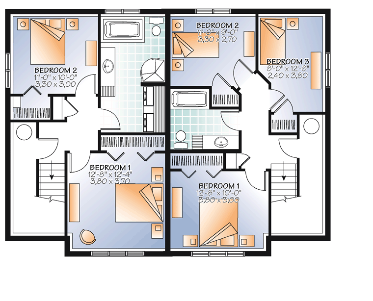 Multi-Family Plan 76379 Lower Level