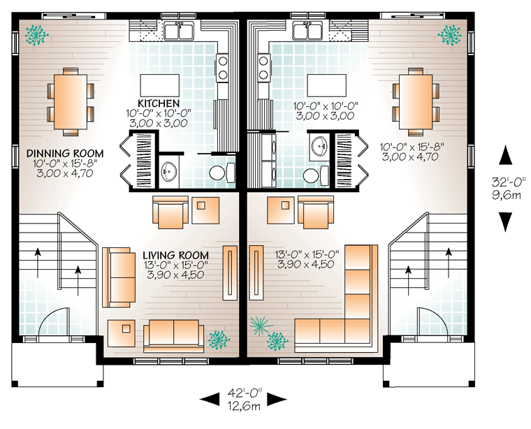 Multi-Family Plan 76379 Level One