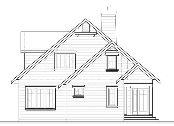 House Plan 76452 Rear Elevation
