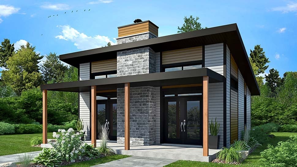 Contemporary, Modern Plan with 686 Sq. Ft., 2 Bedrooms, 1 Bathrooms Picture 2
