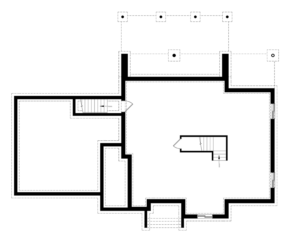 House Plan 76499 Lower Level