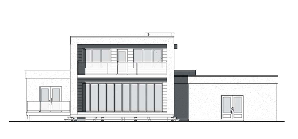 House Plan 76499 Rear Elevation