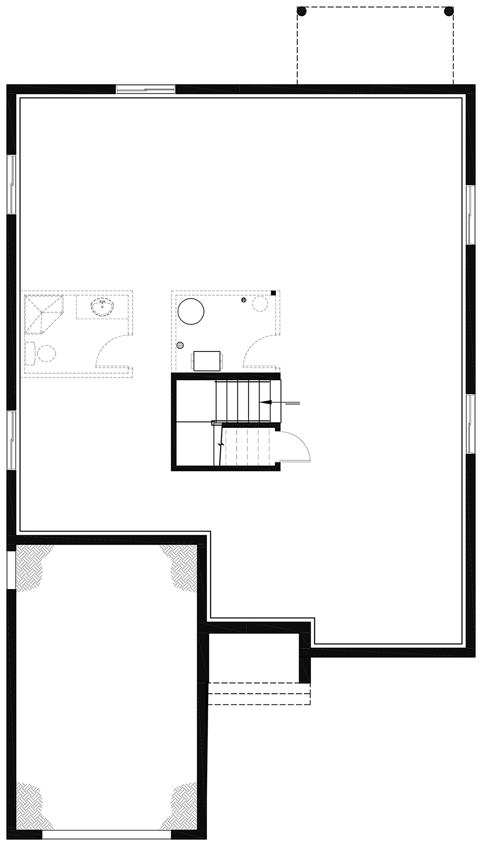 House Plan 76522 Lower Level