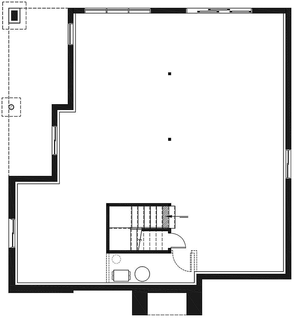 House Plan 76529 Lower Level