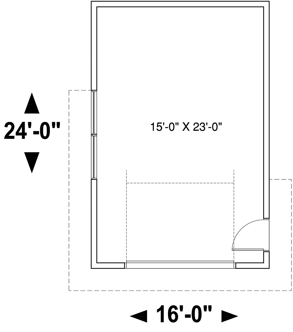 Garage Plan 76531 - 1 Car Garage Level One