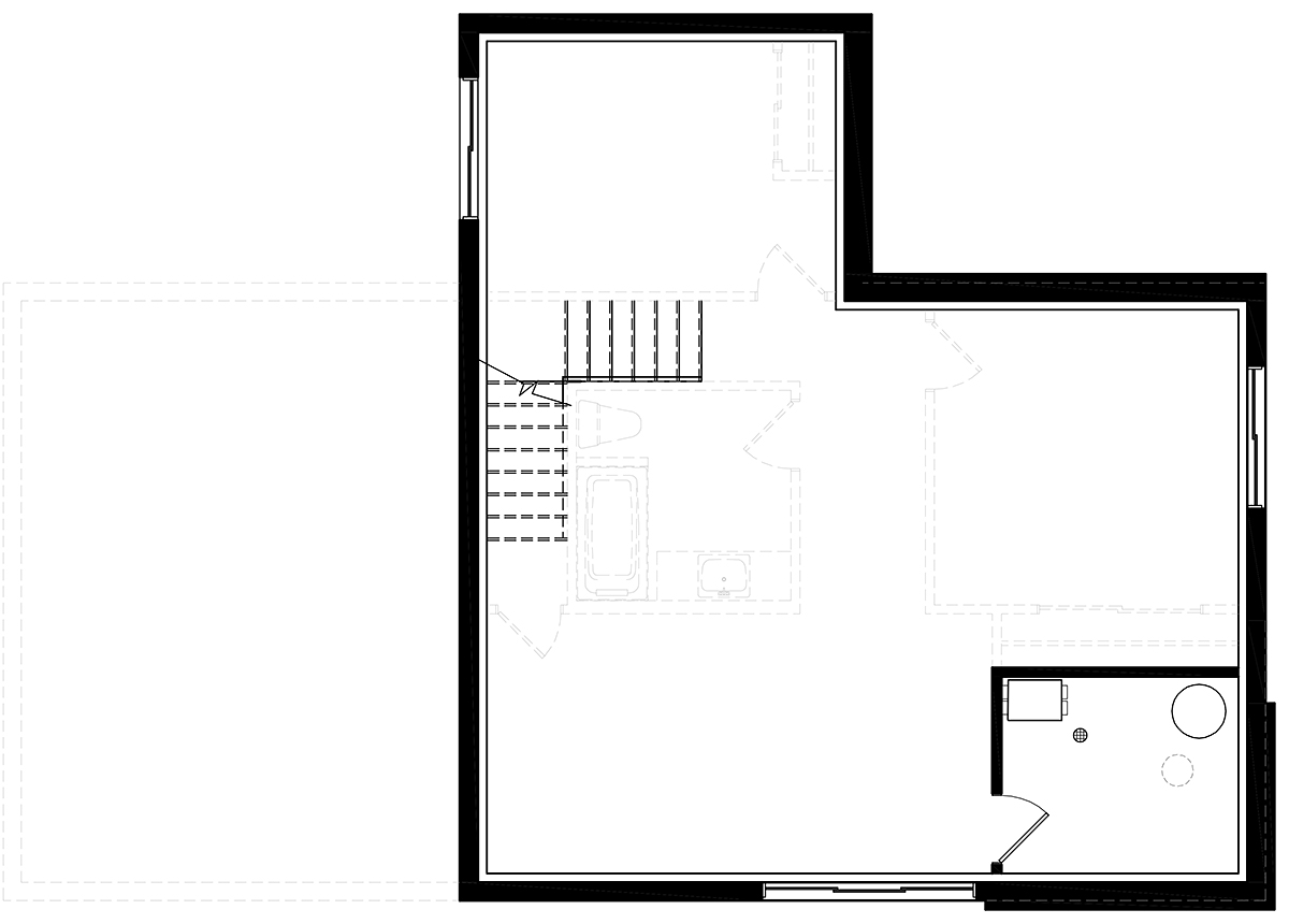 House Plan 76547 Lower Level