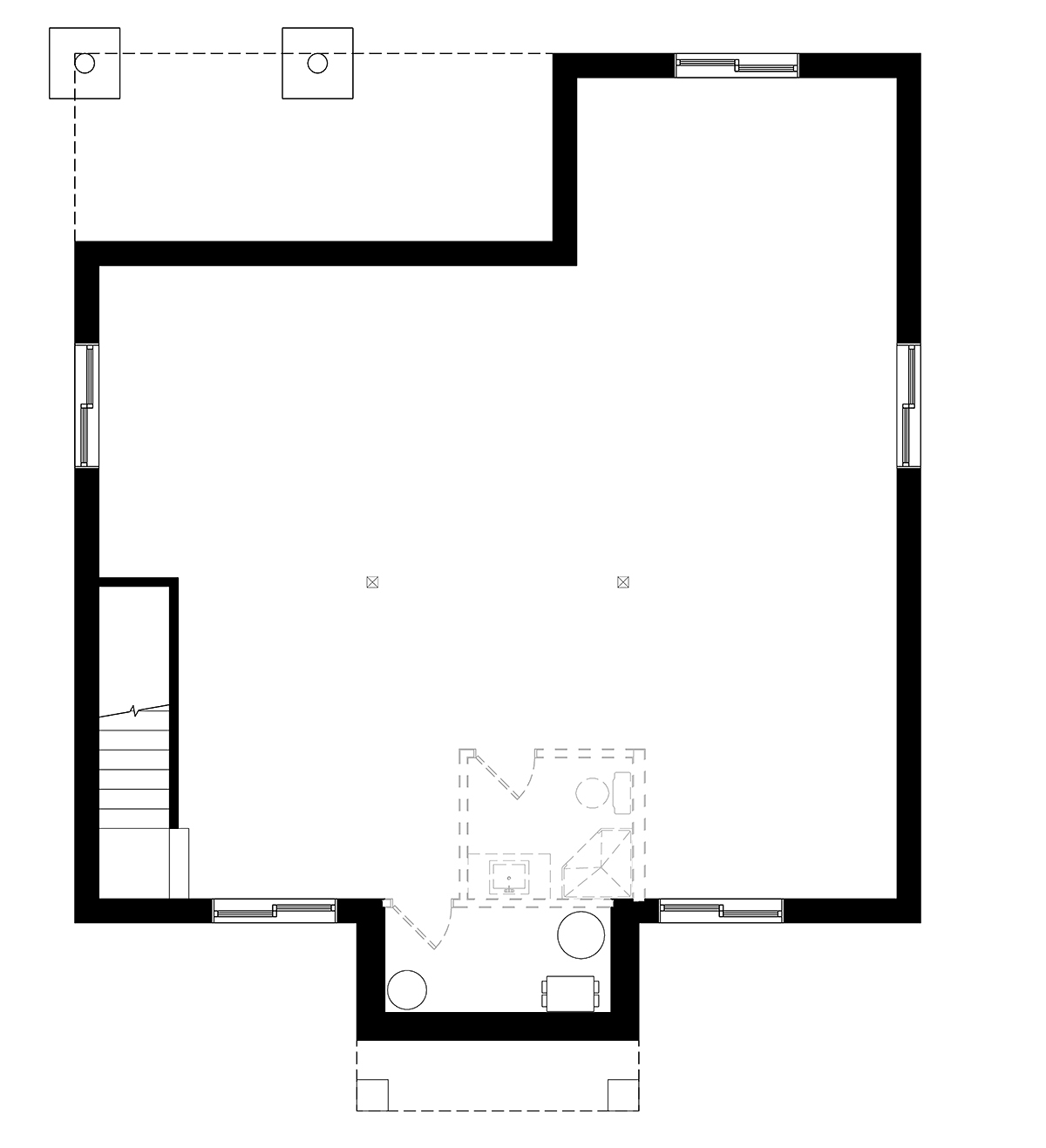 House Plan 76558 Lower Level