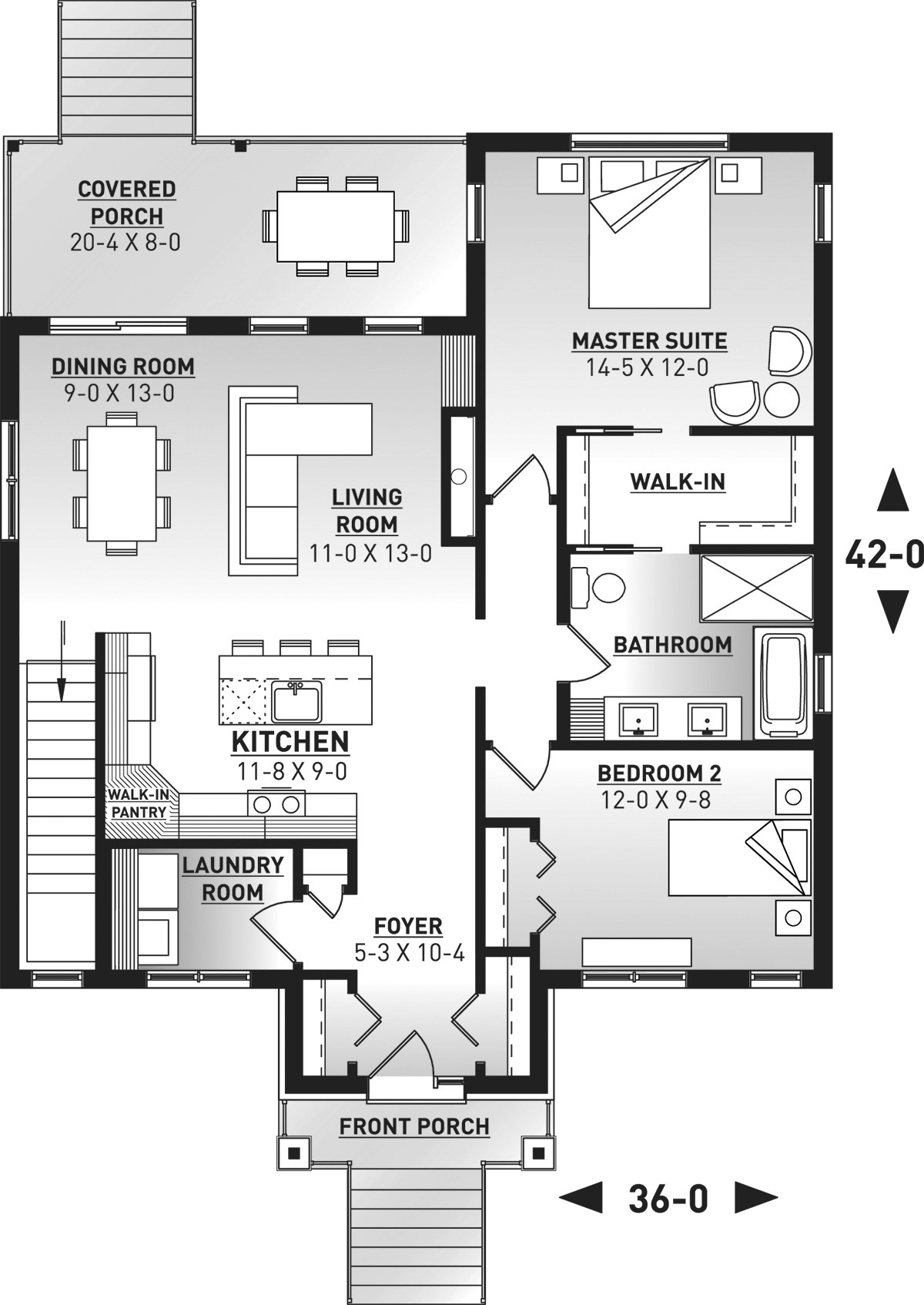 House Plan 76558 Level One