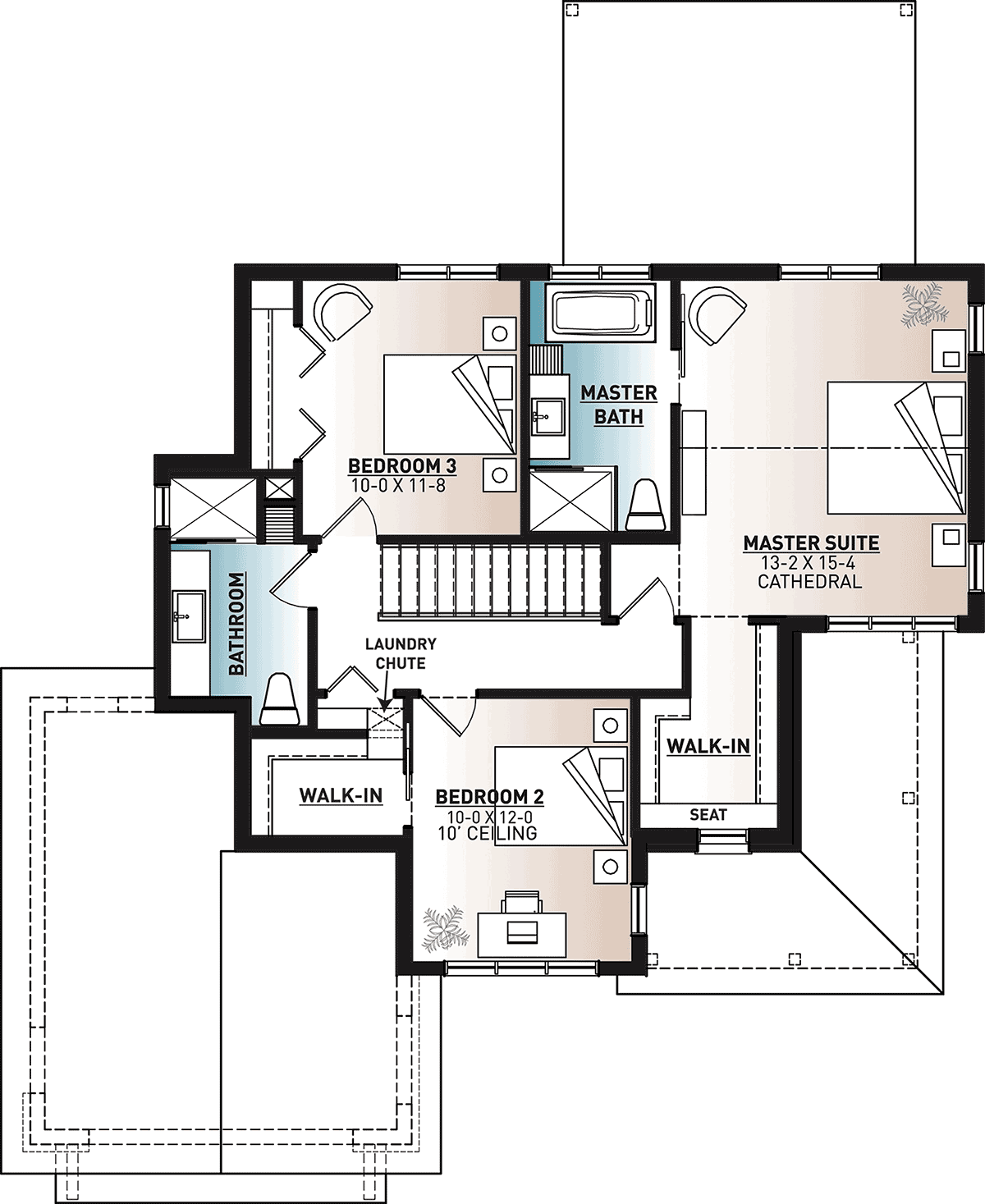 House Plan 76569 Level Two