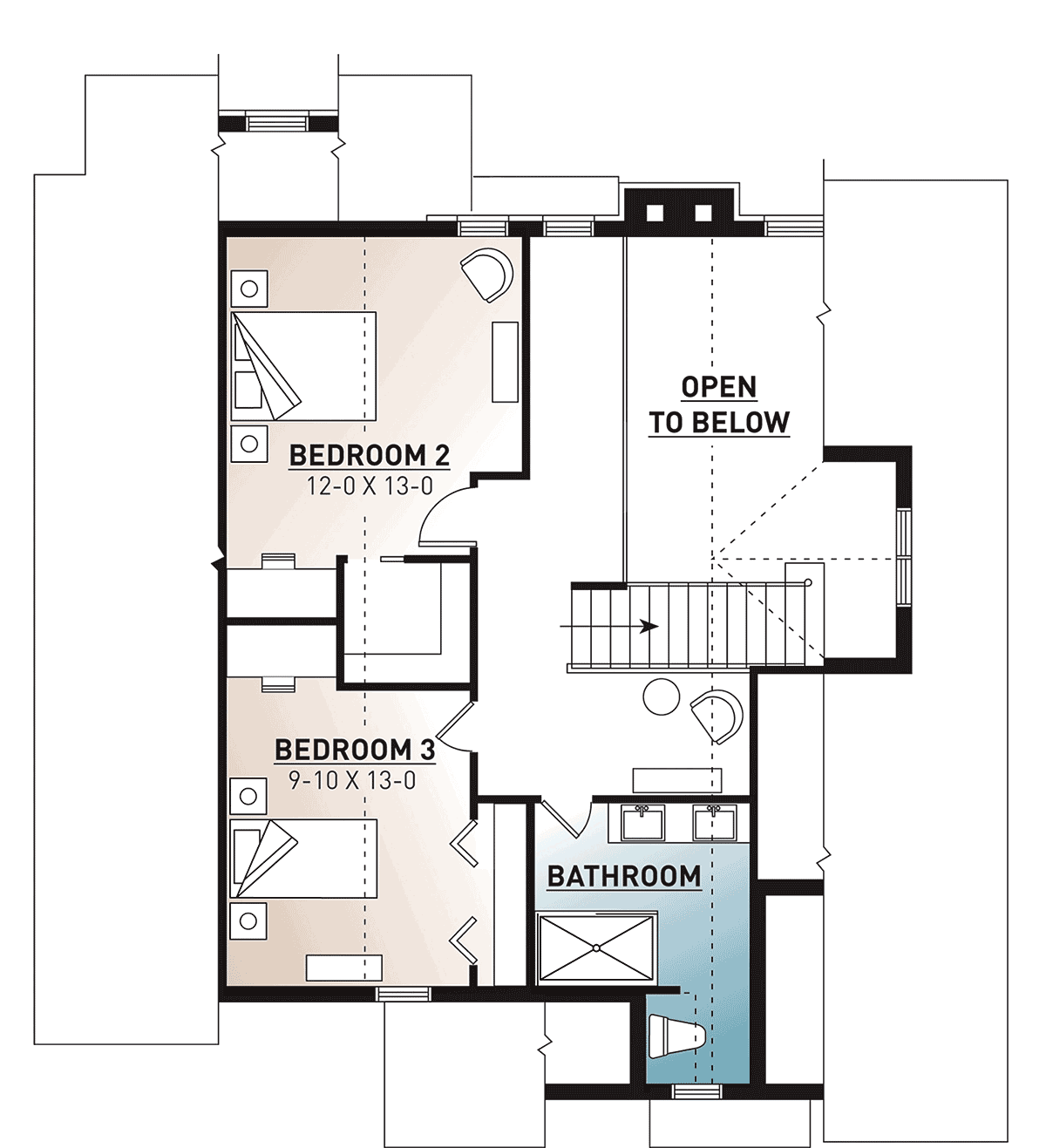House Plan 76578 Level Two