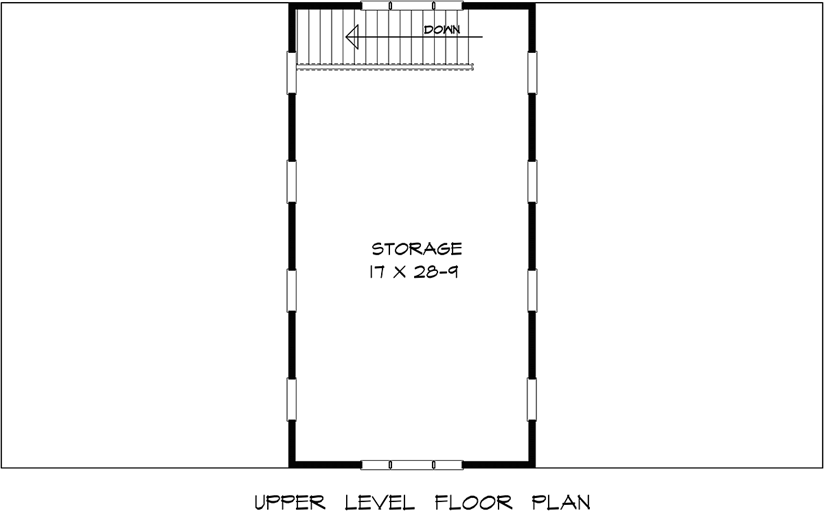 Garage Plan 76700 - 2 Car Garage Level Two