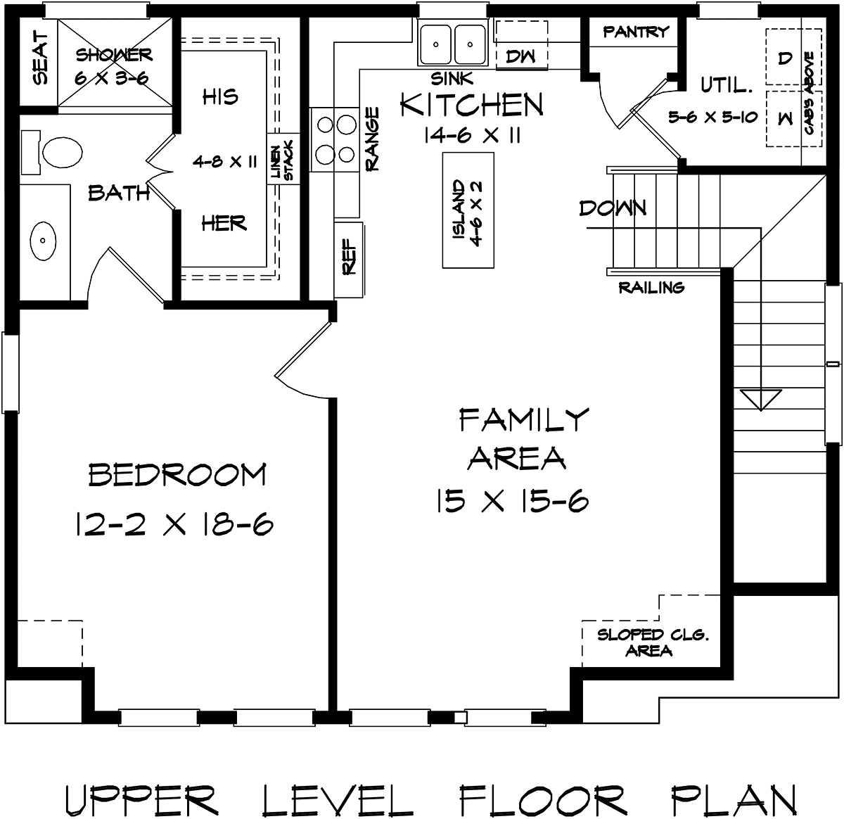 Garage-Living Plan 76733 Level Two