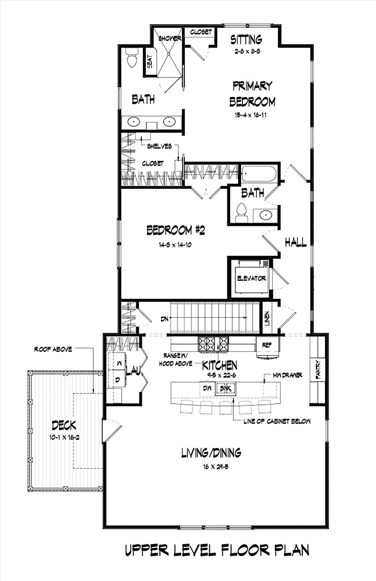 Garage-Living Plan 76735 Level Two
