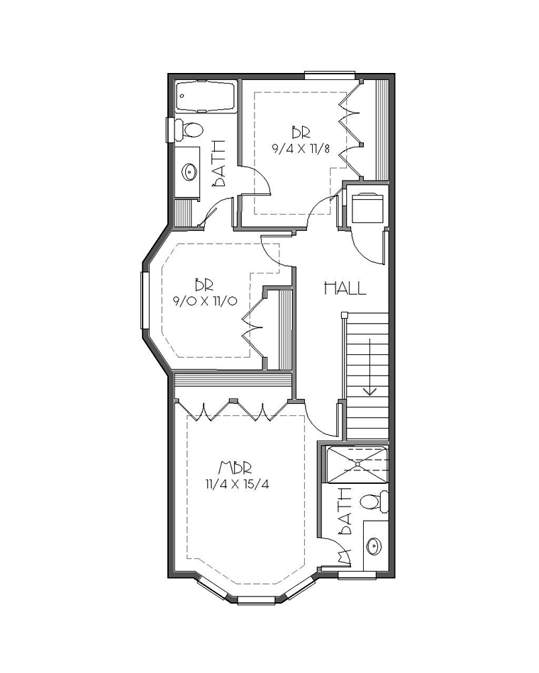 House Plan 76803 Level Two