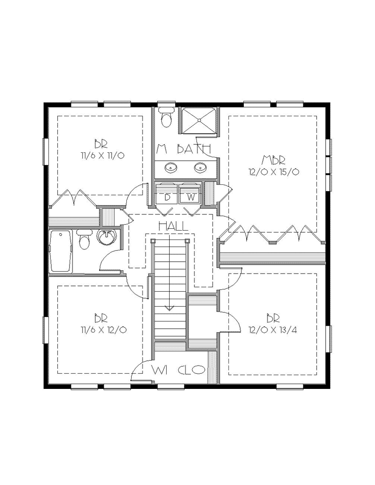 House Plan 76821 Level Two