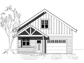Plan 76833 - 1230 Square Feet