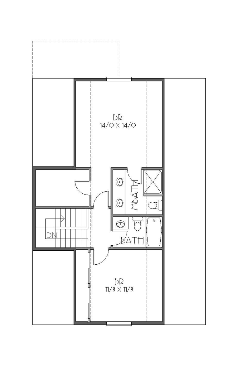 House Plan 76834 Level Two