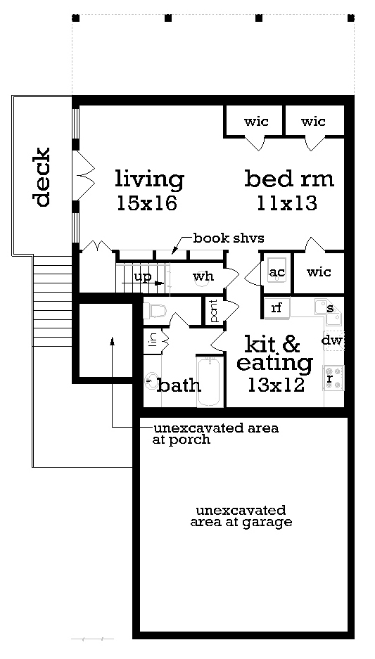House Plan 76918 Lower Level