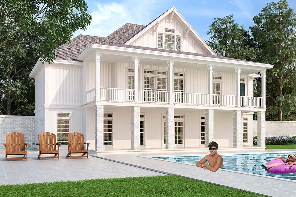 House Plan 76925 Rear Elevation