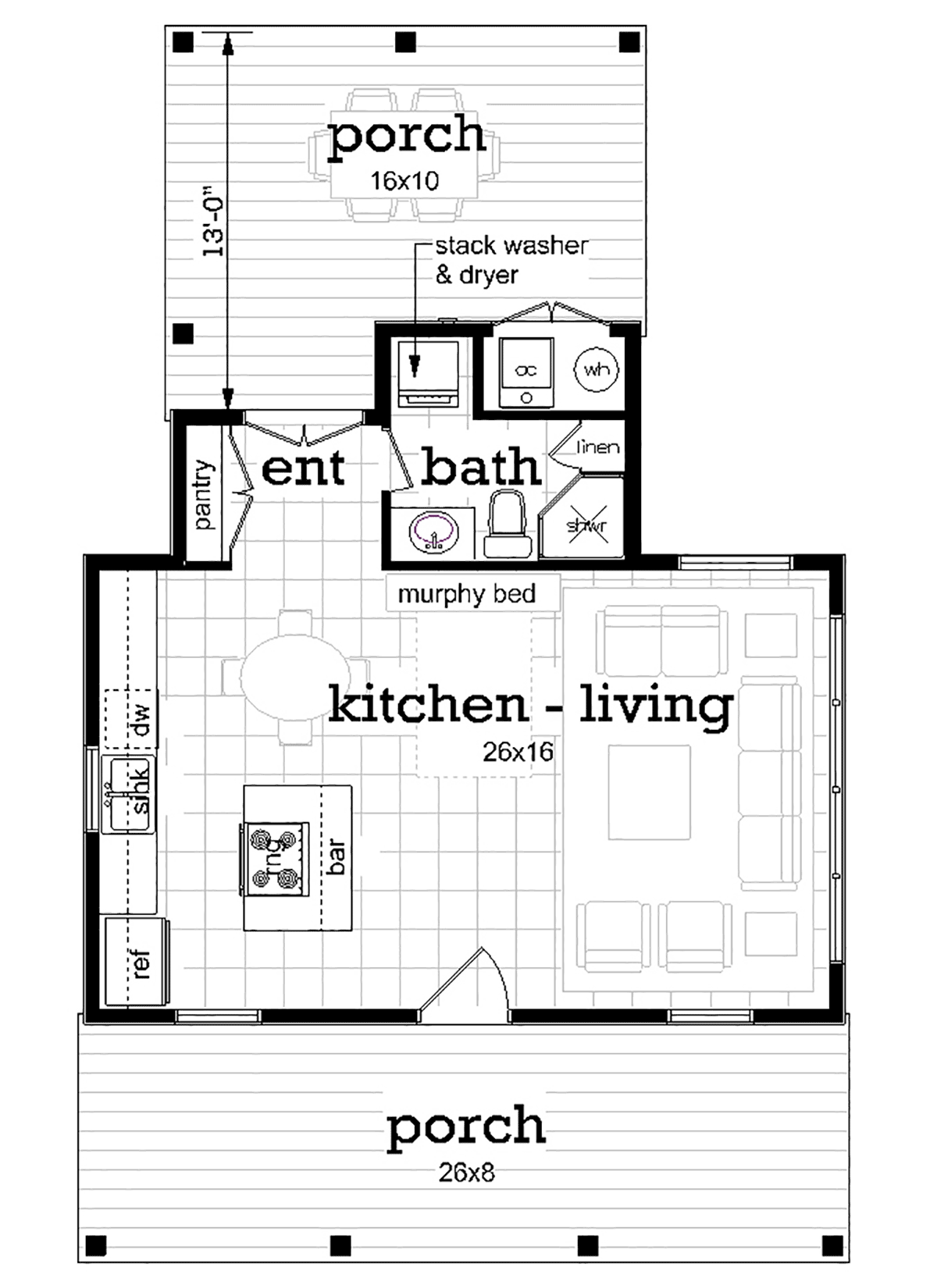 House Plan 76949 Level One