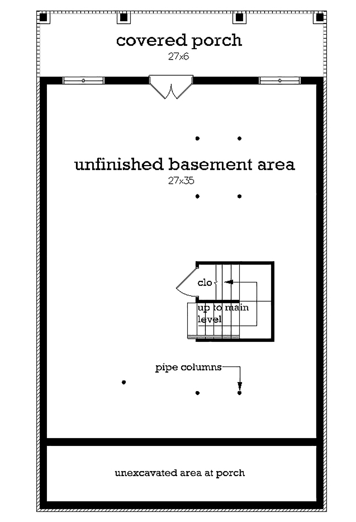 House Plan 76961 Lower Level