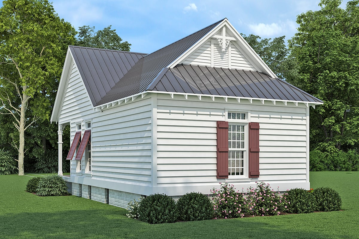 House Plan 76966 Rear Elevation