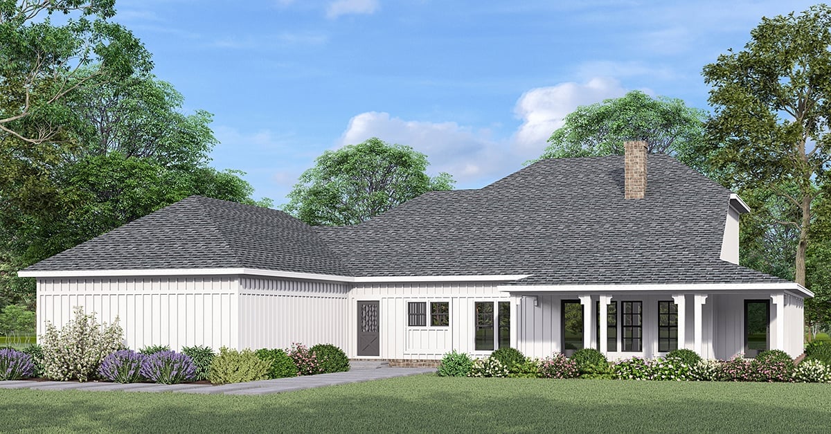 House Plan 76969 Rear Elevation