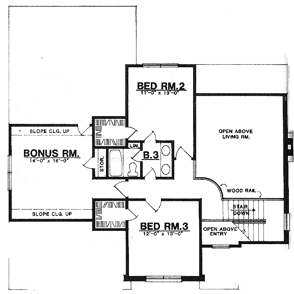House Plan 77135 Level Two