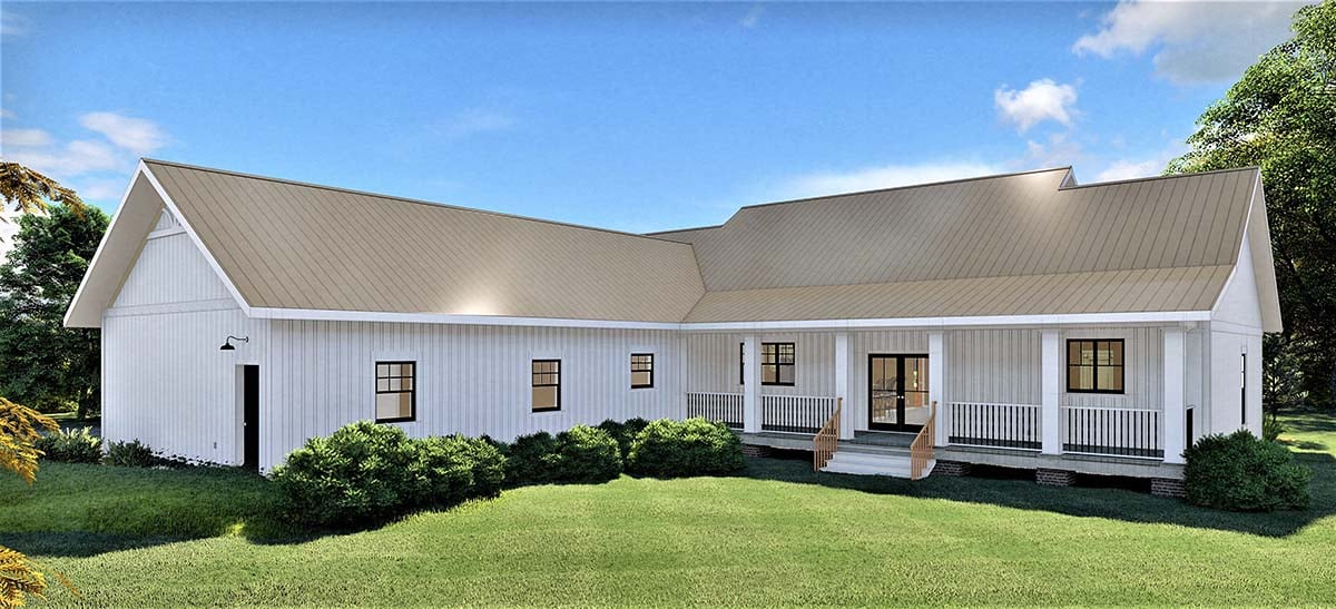 House Plan 77408 Rear Elevation