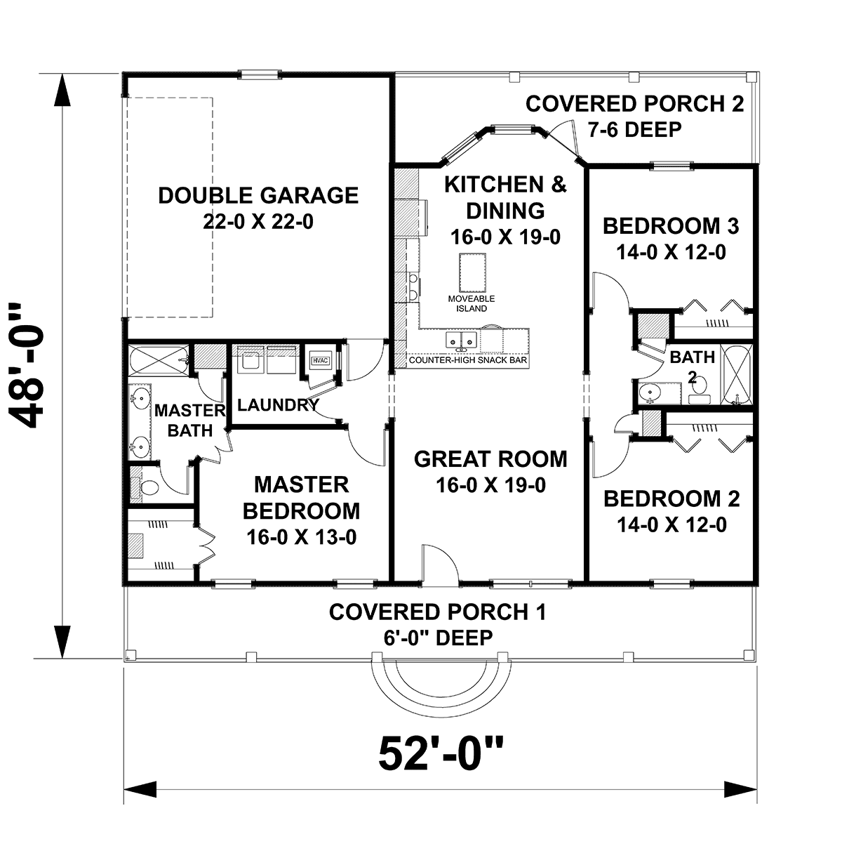 House Plan 77417 Level One