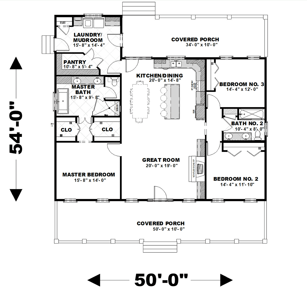 House Plan 77421 Level One